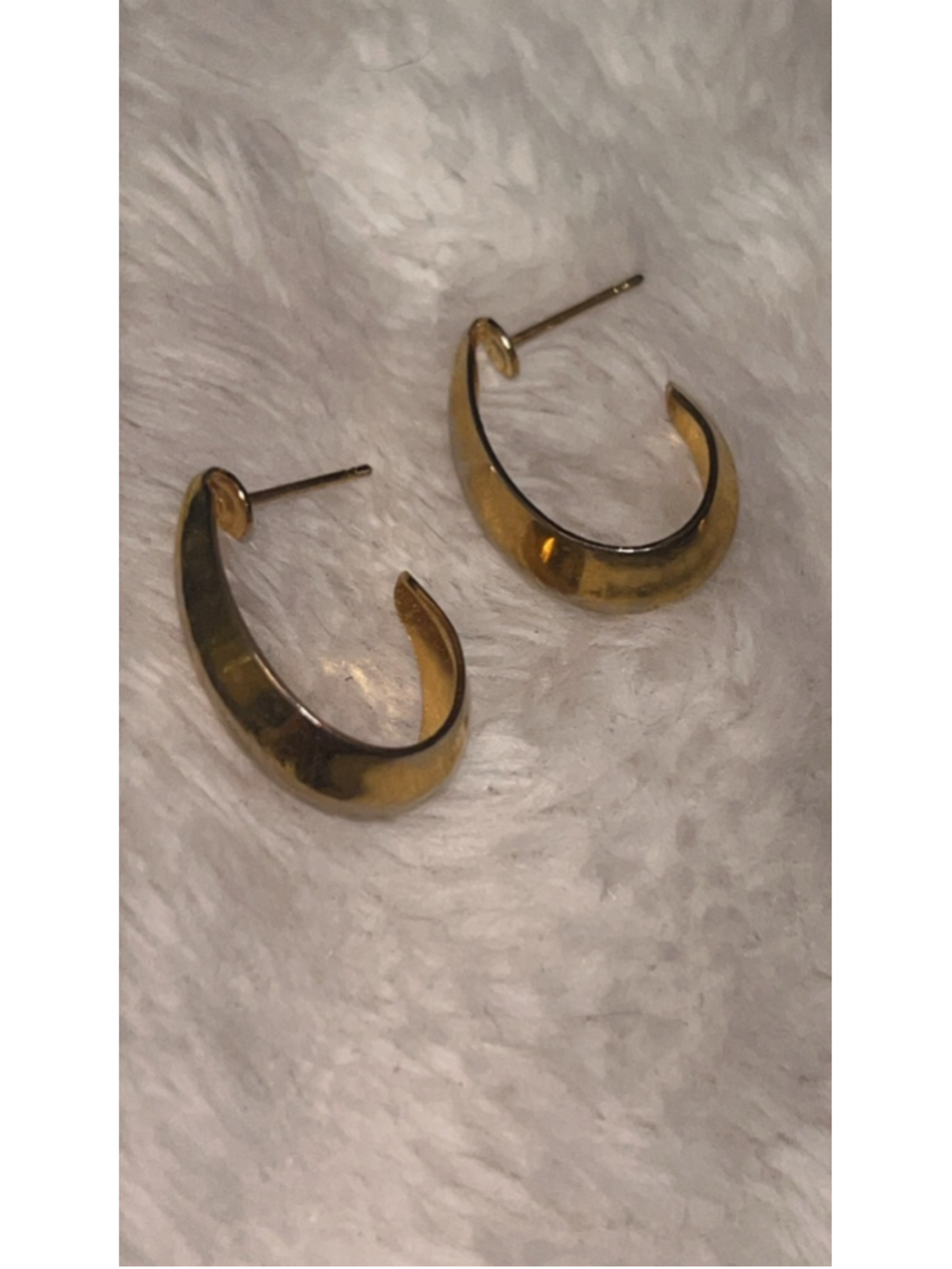 Women's Unbranded Gold Tone Hoop Earrings One Size